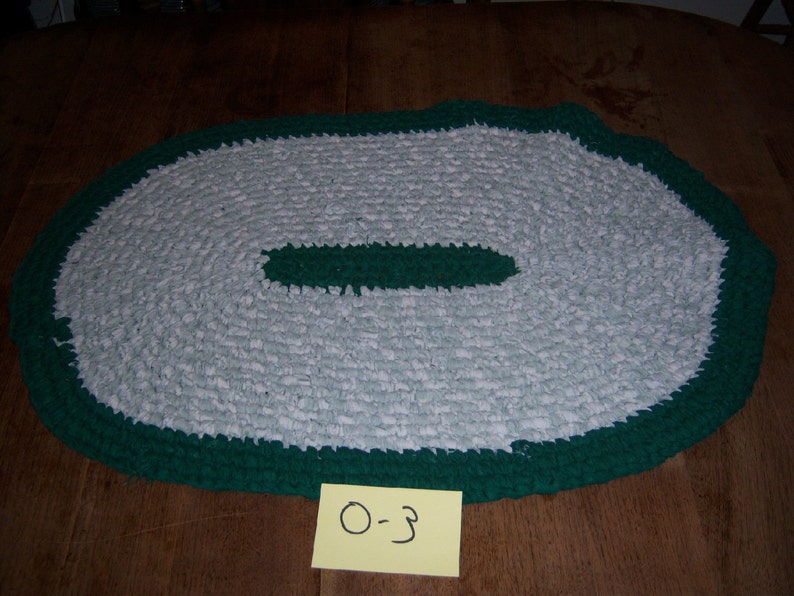 Written Toothbrush Rag Rug oval Instructions Etsy