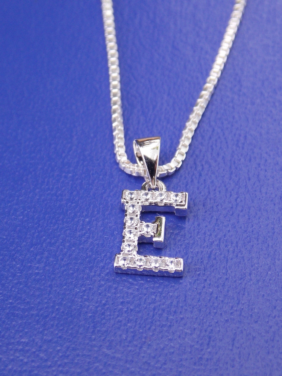 Letter e initial necklace Clearance