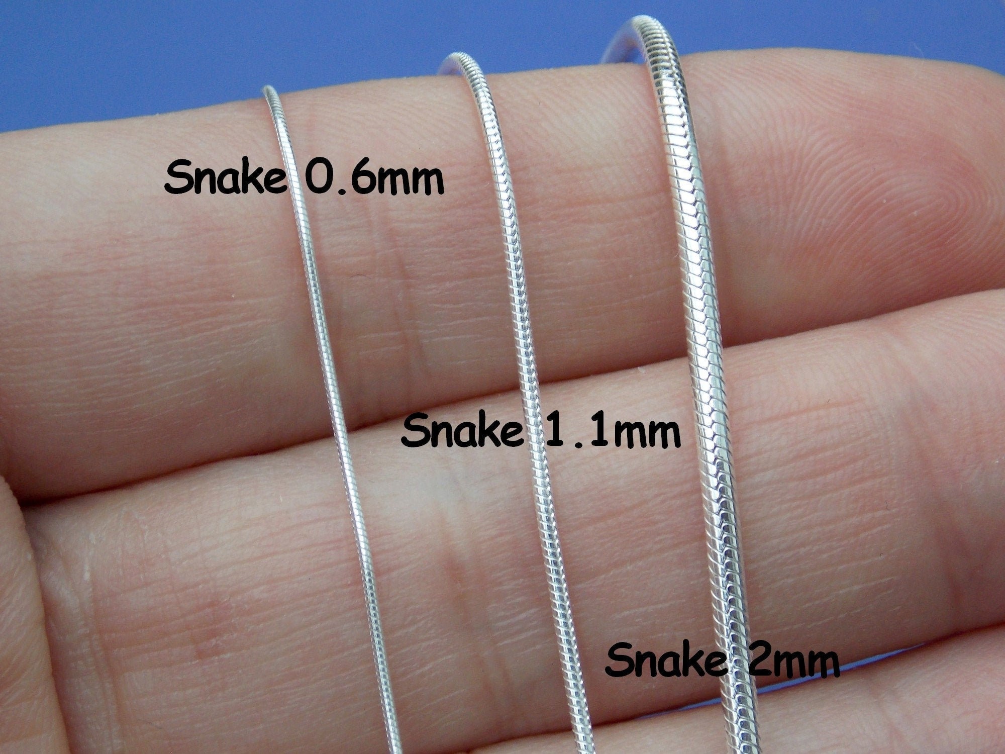 Snake Chain Silver Snake Chain Sterling 