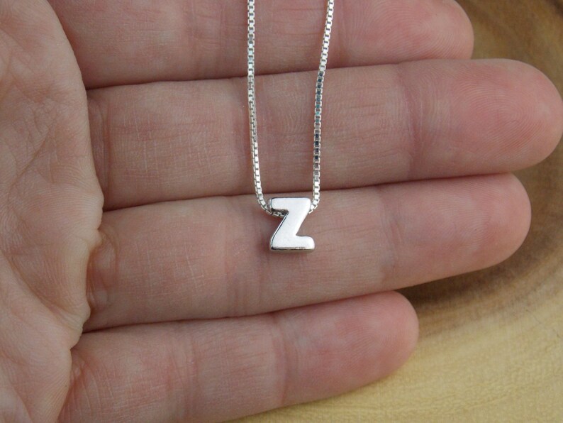 Monogram Z Sterling Silver Z Stampsink Initial Z Necklace Alphabet Letter Z Necklace Z Jewelry Z Charm Letter Z Pendant Letter Z