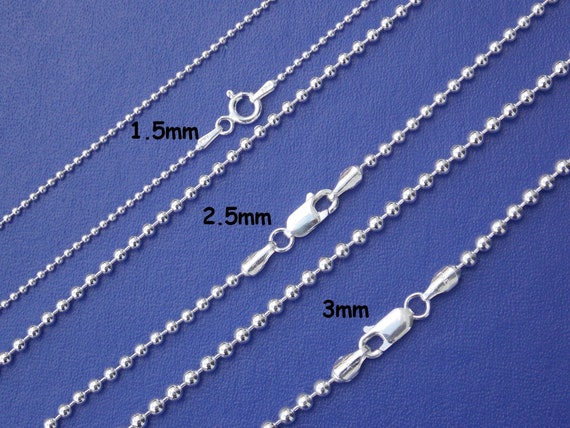 Chainball Necklace Chain 925 Silver 