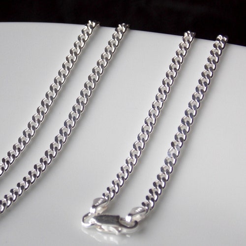 Sterling Silver Chain Necklace Mens 