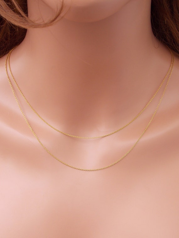 Gold Necklace Gold Chain Gold Chain Necklace For Women Etsy
