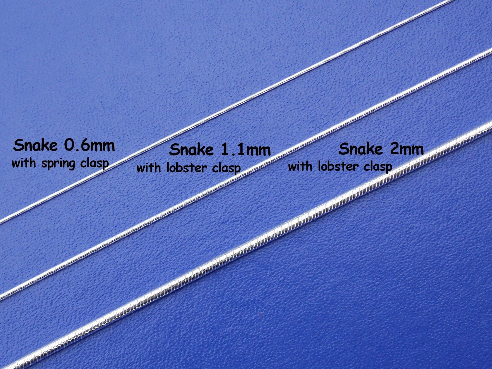 Snake Chain Silver Snake Chain Sterling Silver Snake Chain Etsy Canada