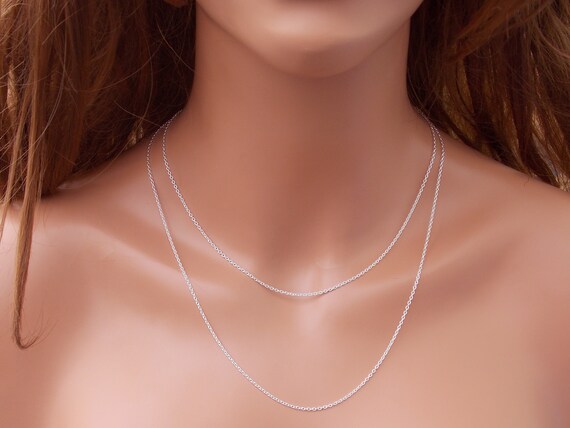 Silver Chain 14 16 18 20 - Etsy