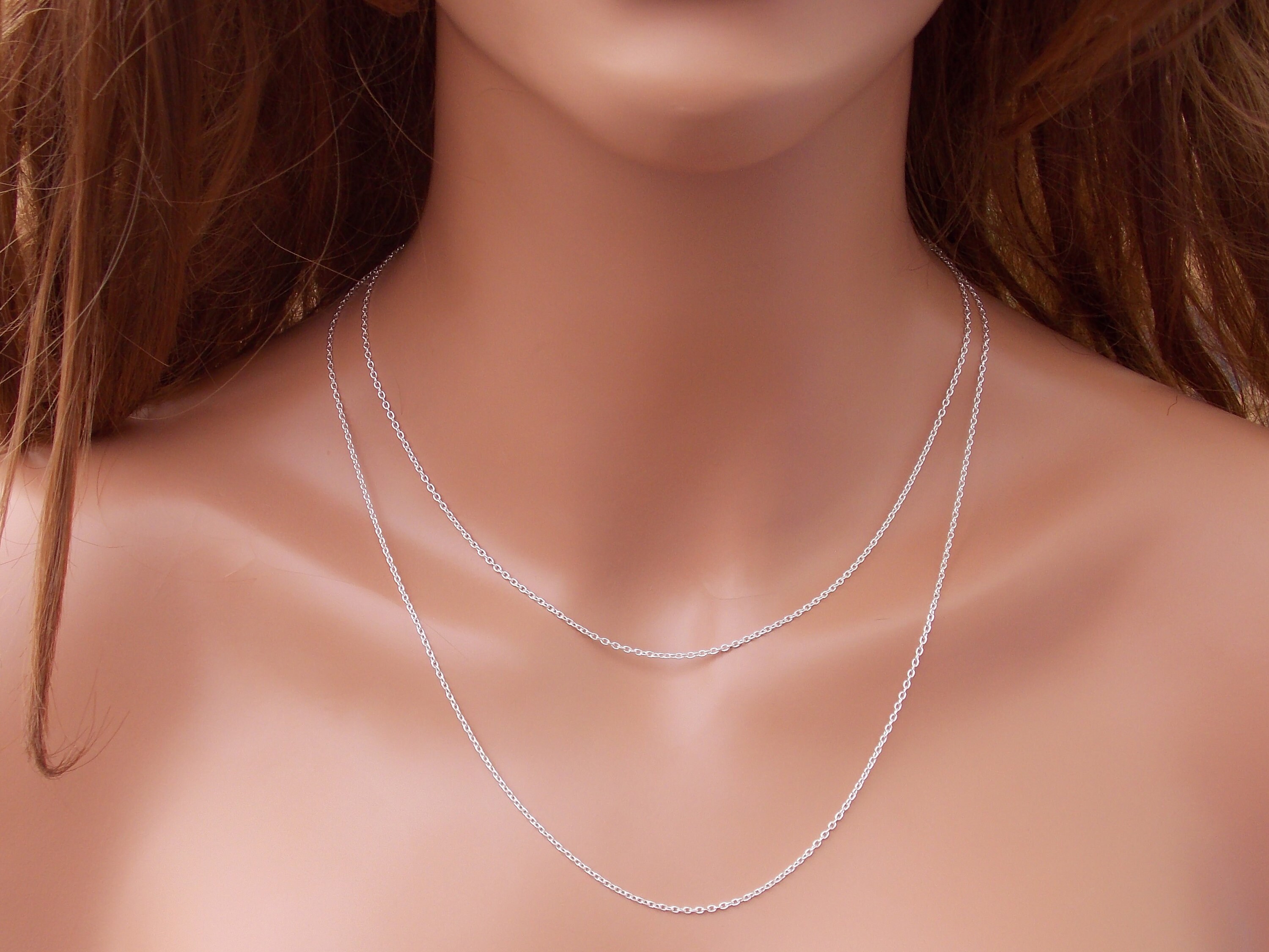 Silver Chain 14 16 18 20 - Etsy Canada