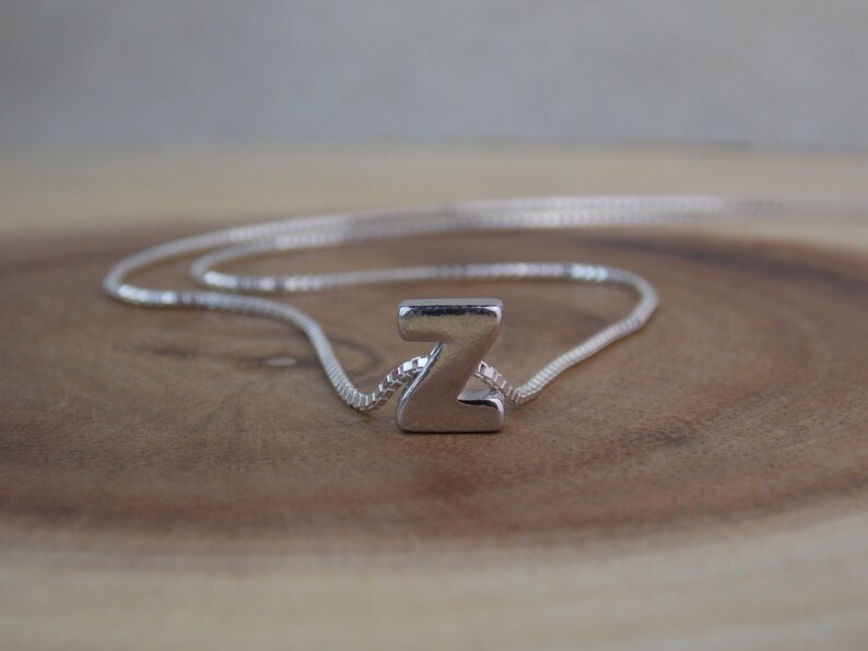 Monogram Z Sterling Silver Z Stampsink Initial Z Necklace Alphabet Letter Z Necklace Z Jewelry Z Charm Letter Z Pendant Letter Z