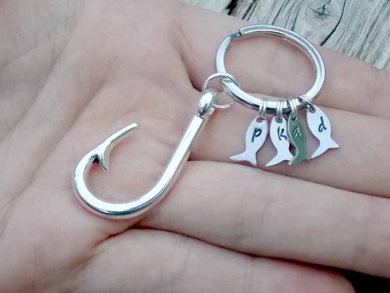 Gifts for Men Hooked on You Keychains Fish Hook Key Ring Etsy Canada