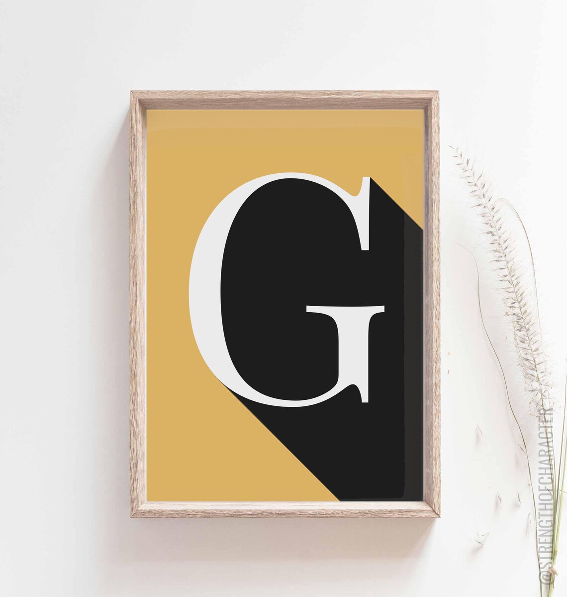 Letter G Print Letter G Wall Decor Letter G Wall Art Letter Etsy