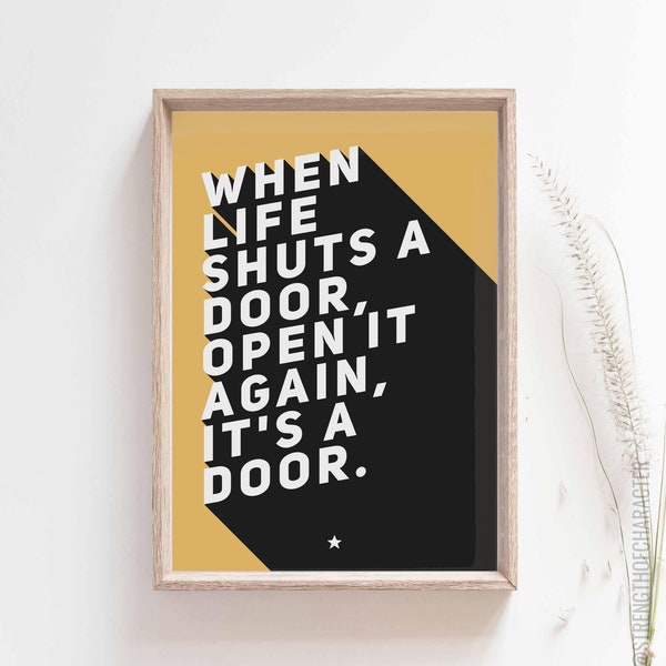 Funny poster print, Funny print, Wall art, Funny print, Quote print, Yellow print, Funny-WLS