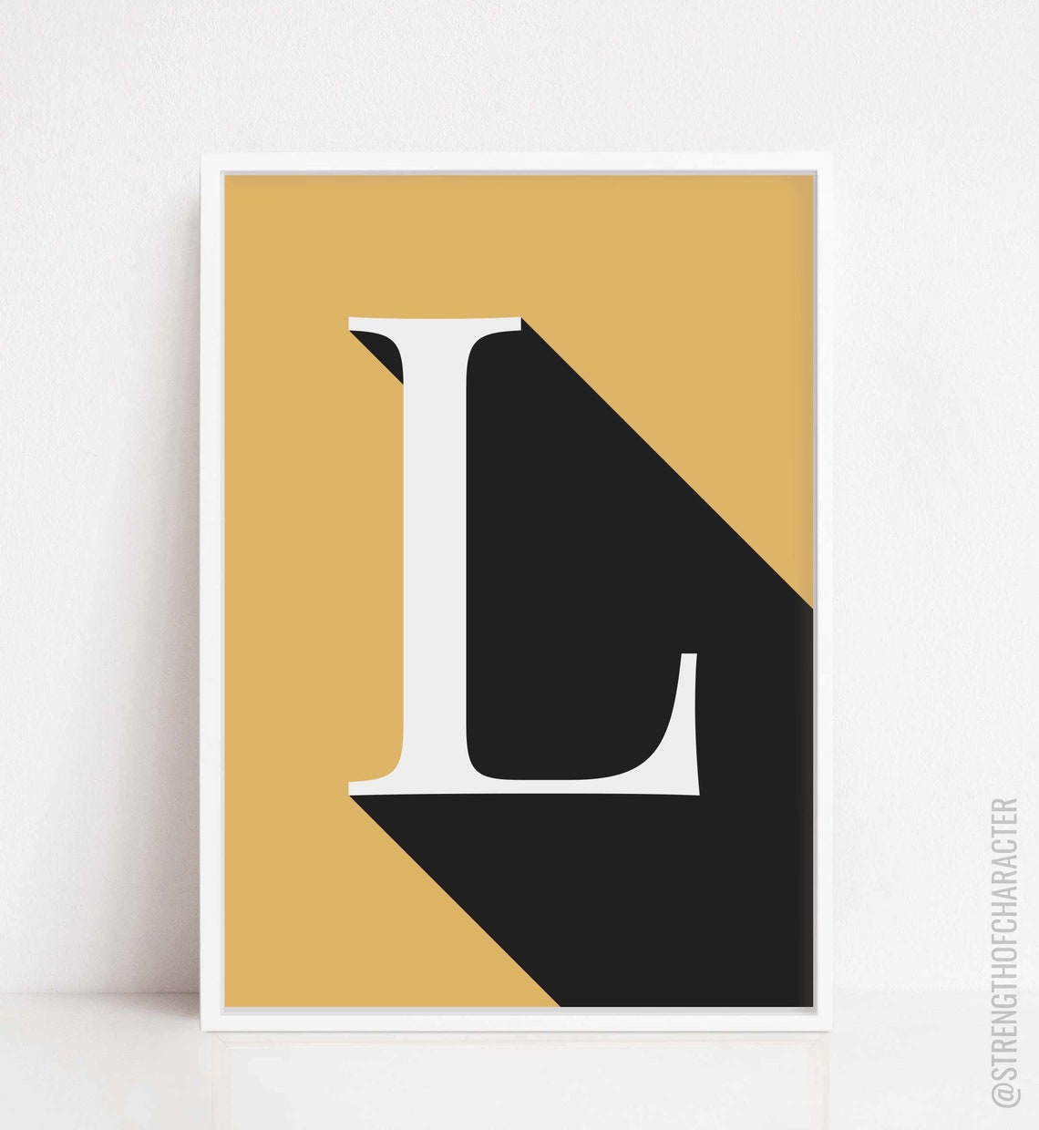 Letter l print Letter l wall decor Letter l wall art Letter Etsy
