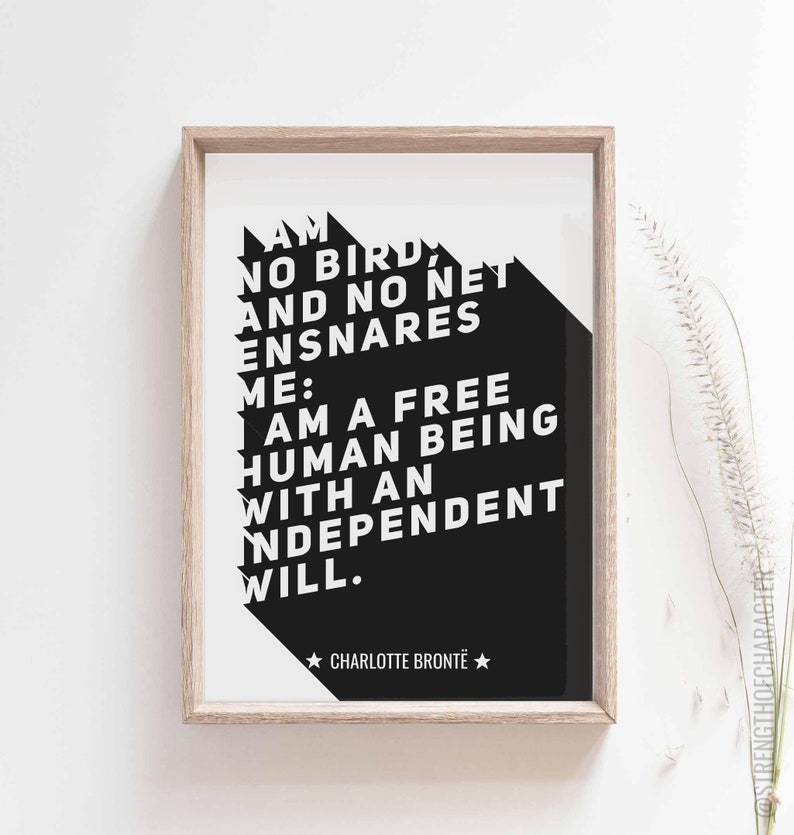 JANE EYRE Charlotte Bronte Jane Eyre Gift Jane Eyre Quote Etsy