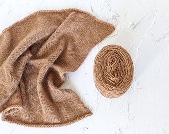 Camel Wool Yarn 50g ball unbleached, undyed, Salted caramel camel wool yarn, Pure wool yarn, Sustainable yarn, Eco-friendly & Ethical Yarn