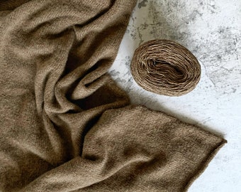 100% Camel Wool Yarn 50g ball unbleached, undyed, Chocolate camel wool yarn, Pure wool yarn, Sustainable yarn, Eco-friendly & Ethical Yarn