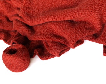 100% Camel Wool Yarn 50g ball, Brick Red camel wool yarn, Pure wool yarn, Sustainable yarn, Eco-friendly & Ethical Yarn