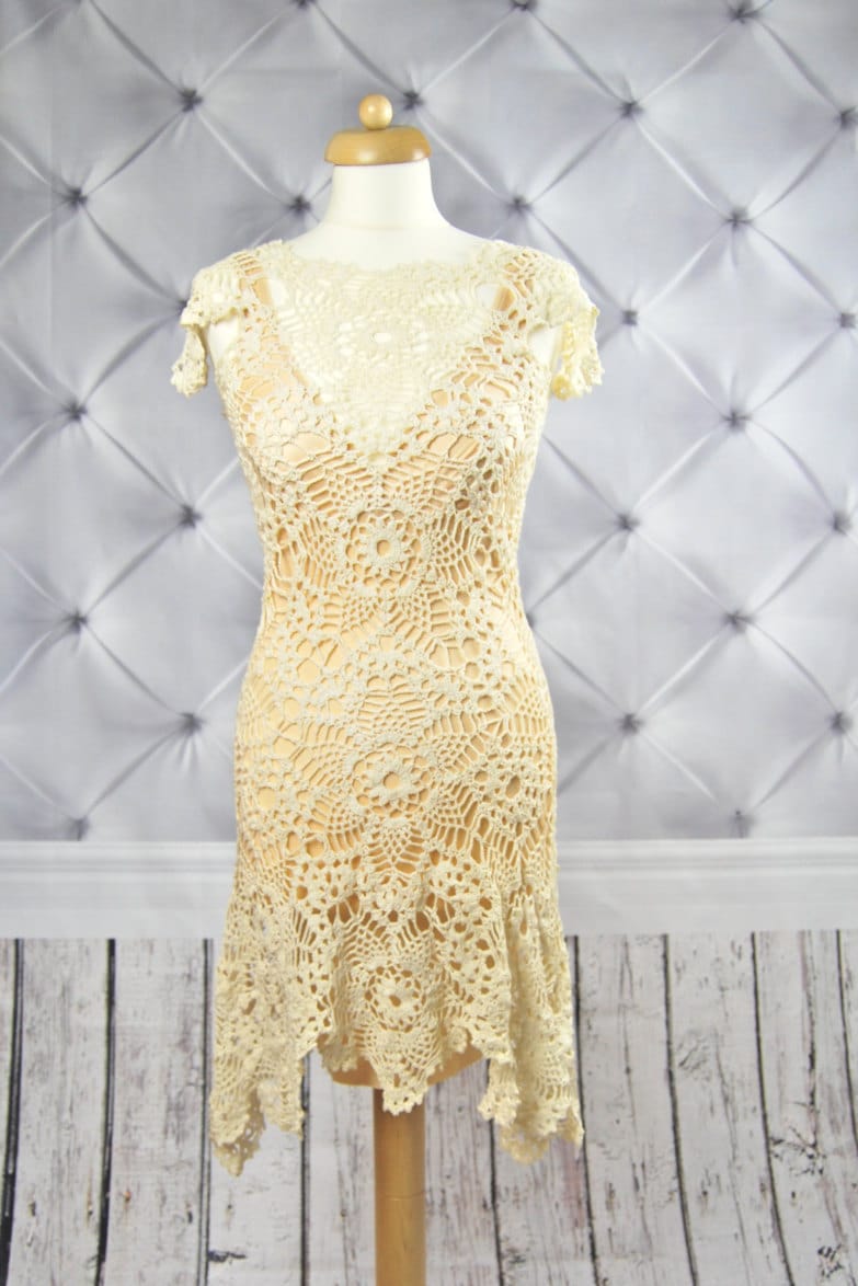 BEIGE Crochet Dress, Beach Crochet Wedding Dress, Unique Lace Dress, Bohemian Crochet Dress, Sleeveless Knit Dress - Etsy Hong Kong BEIGE Crochet Dress, Beach Crochet Wedding Dress, Unique Lace Dress, Bohemian Crochet Dress, Sleeveless Knit Dress - Etsy Hong Kong