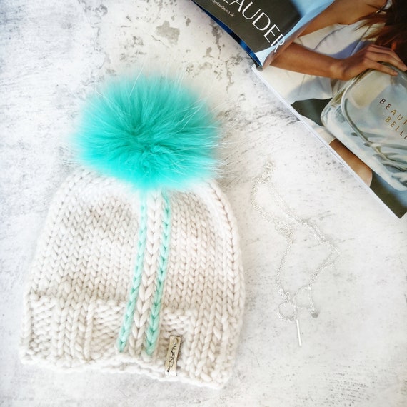 Knit Hat Women, Merino Wool Knitted Hat, Slouchy Hat, Chunky Knit