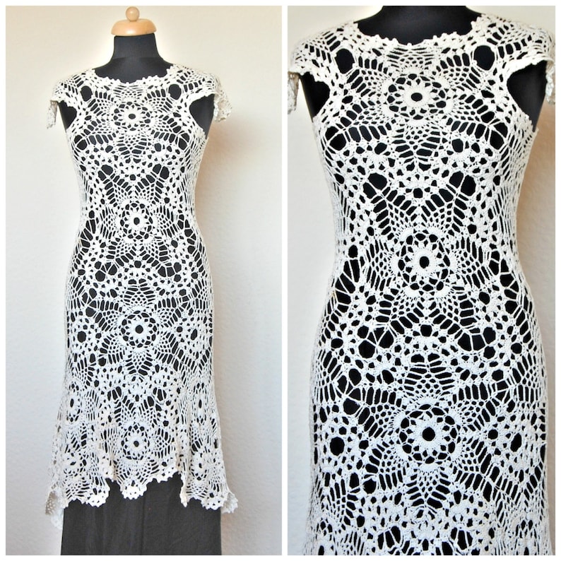 Crochet Wedding Dress Pattern Tutorial Crochet Pattern Etsy