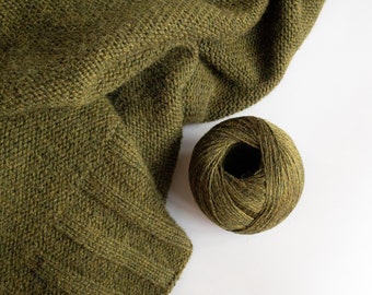 100% Camel Wool Yarn 50g ball, Green camel wool yarn, Pure wool yarn, Sustainable yarn, Eco-friendly & Ethical Yarn
