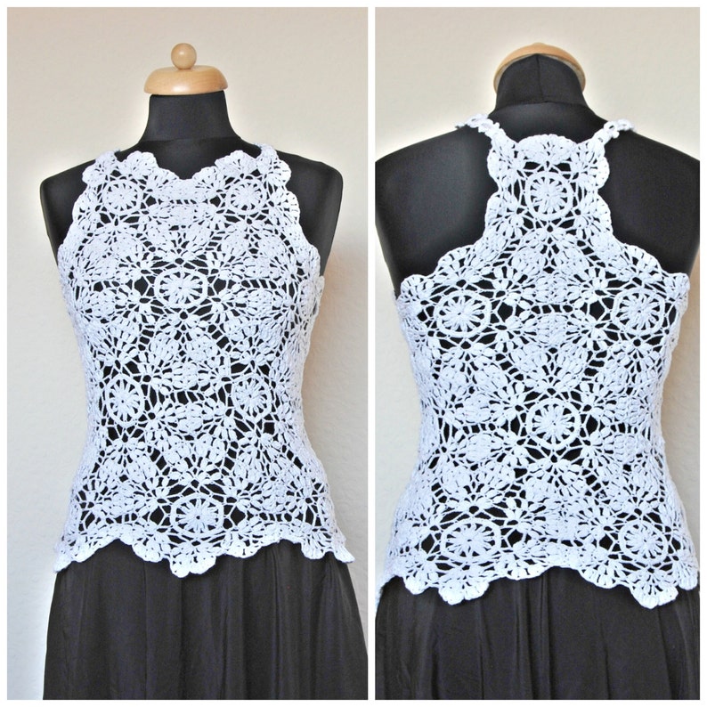 lace crochet vest