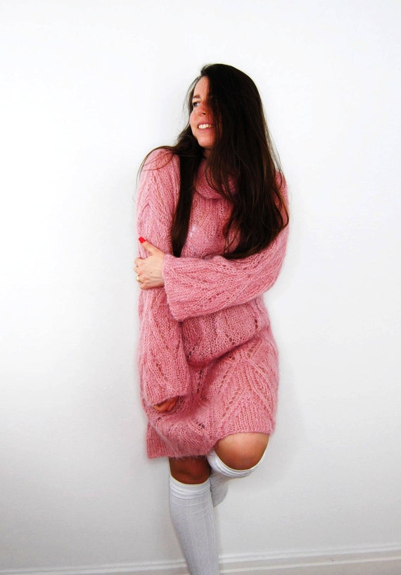 oversized knit dress