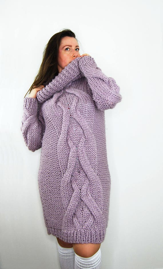 oversized knit dress