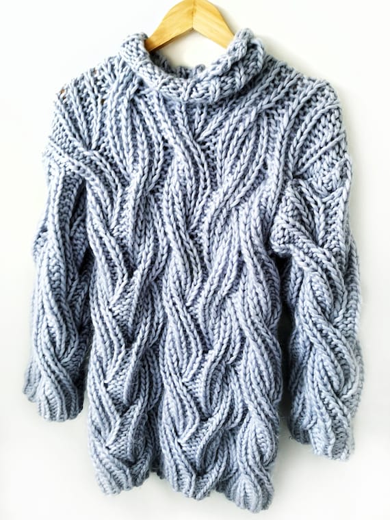 women's sweater dress knitting pattern Ella Tunic - Cabled Knitted Sweater Pattern - Expression Fiber Arts