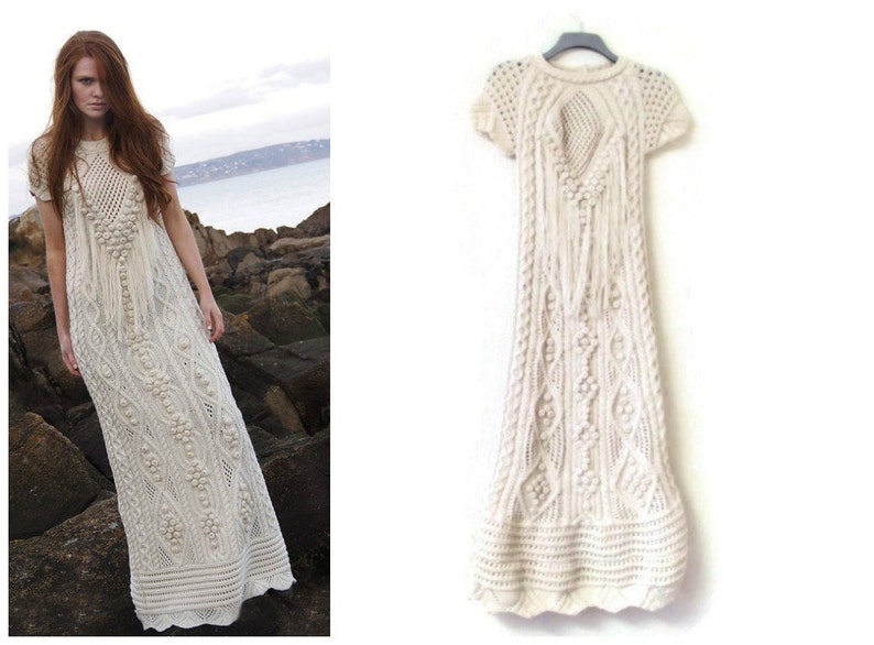 aran wool dress