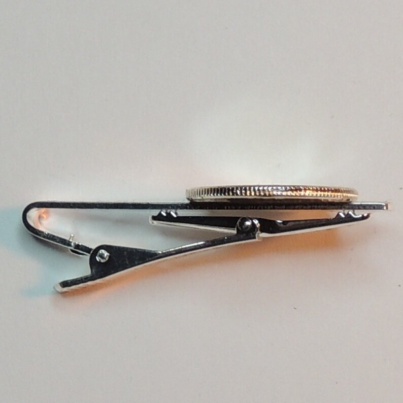 Tie clips Maine Statehood Quarter Gorgeous 2-Toned Gold on Silver Coin