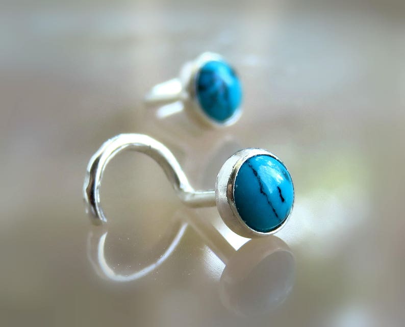 Blue Turquoise Nose Stud Turquoise Nose Piercing