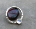 Moonstone septum ring - Hammered septum ring - Blue gemstone septum piercing 