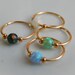 Opal nose hoop - Opal septum ring - Opal tragus hoop - Opal cartilage earrings - Opal helix hoop