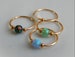 Opal nose hoop - Opal septum ring - Opal tragus hoop - Opal cartilage earrings - Opal helix hoop