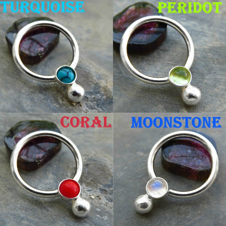 Sterling Silver Nipple Ring Nipple Ring 16g Natural Etsy