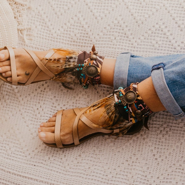 Decora sandals / Anklets / Cover sandals / Sandal Anklets / Lace Anklet /  Ankle Strap/ Ankle Cuff /Fancy Anklet