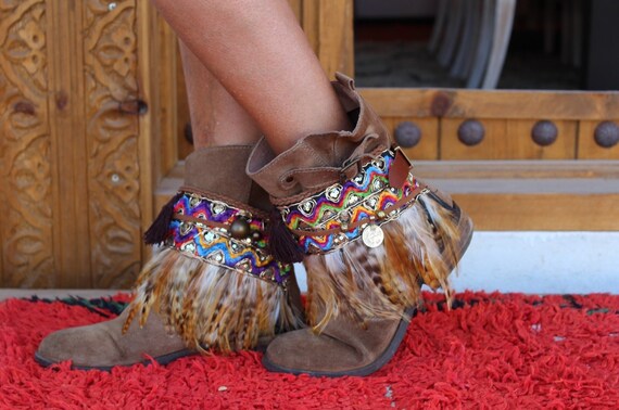 Ethnic Boot Covers Cubre Botas Accesorios Botas Decora Botas Cubrebotas Etnico Colores Estilo Boho. Etsy Canada