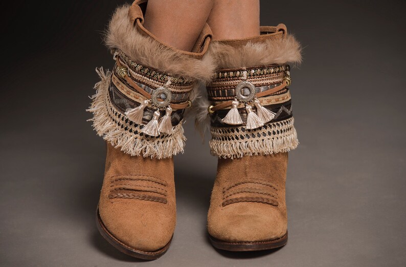 Cover Boots Ethnic/ Boot Wrap Ankle / Boot Cuffs / INDIE Etsy