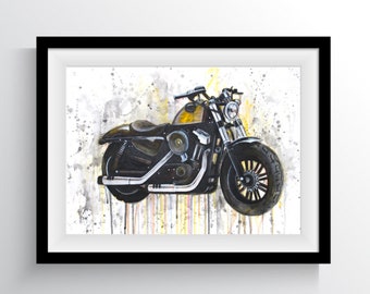 Motorbike Artwork Print