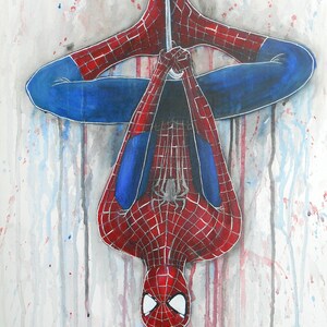 Spiderman Hanging Around Artwork Print image 2