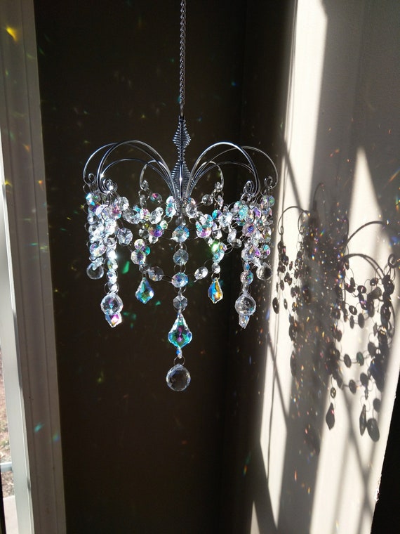 Crystal Elegance Sun Chandelier Suncatcher Mobile Unique Prism Rainbow  Maker (Rainbows and Whimsy)