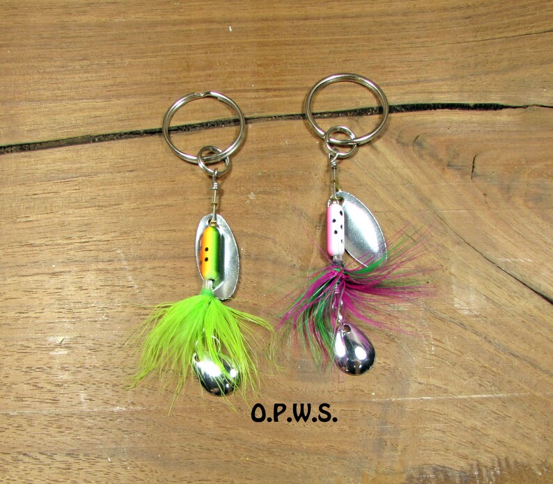 Fishing Lures Made Into Keychains. Spinning Lure Keychains. Etsy