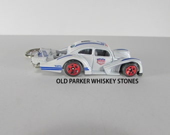 2016 Volkswagen Kafer Racer Keychain, Hot Wheels Keychain. Toy Car Keychain. Race Car Keychain. Volkswagen Keychain