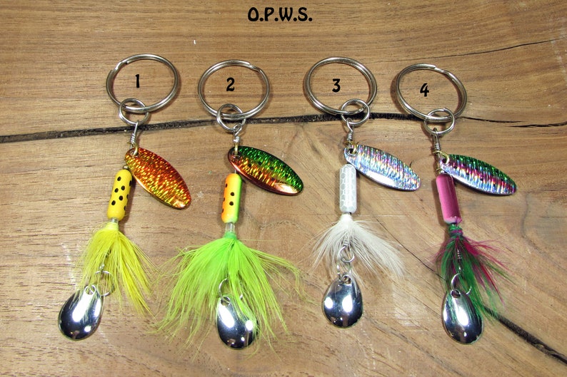 Fishing Lures Made Into Keychains. Spinning Lure Keychains. Etsy