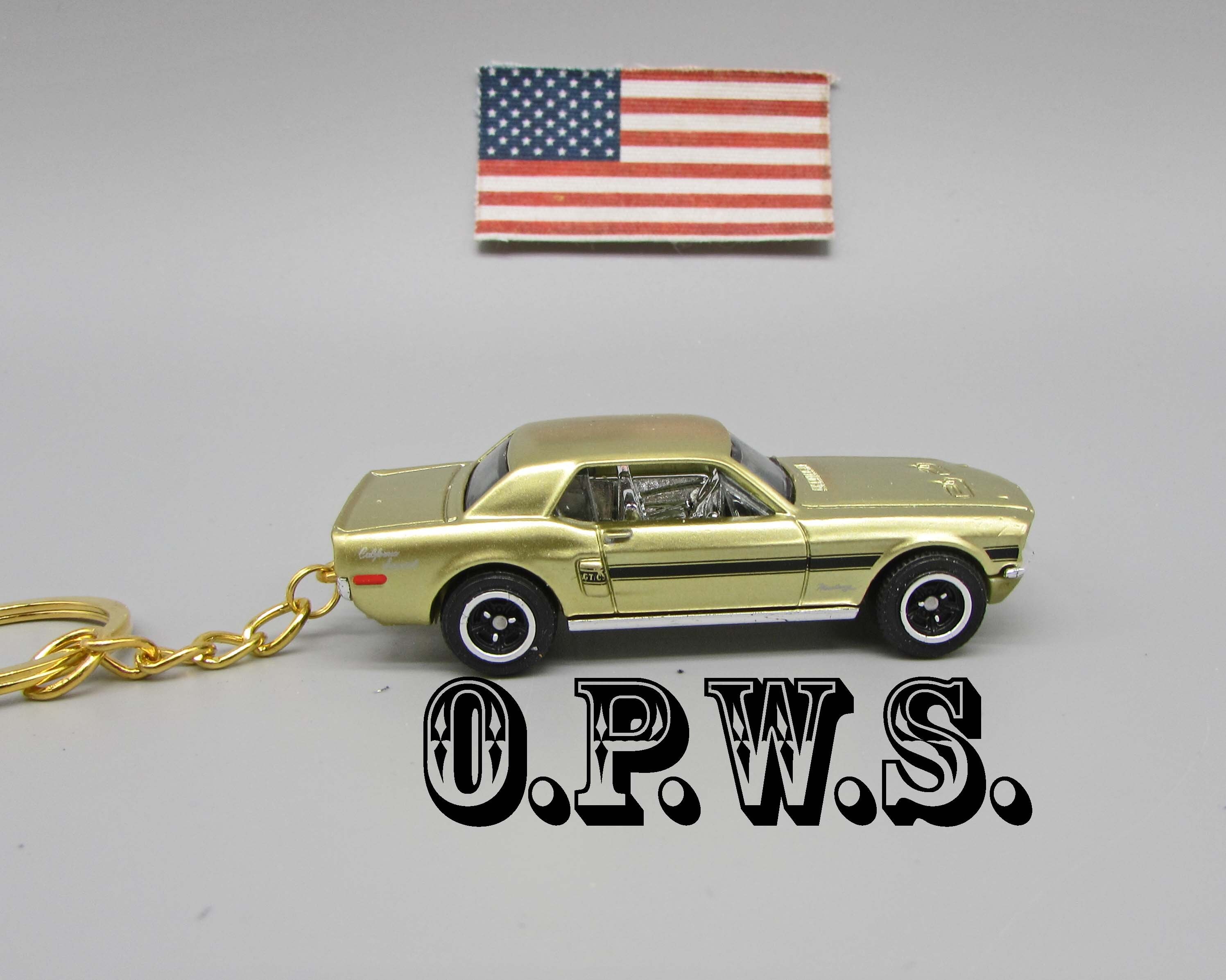 1968 Mustang Keychain. Matchbox Keychain Mustang Keychain Etsy