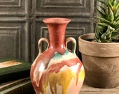 Drip Pottery Jug, Amphora Pottery, Vintage Home Decor, Boho Home Decor