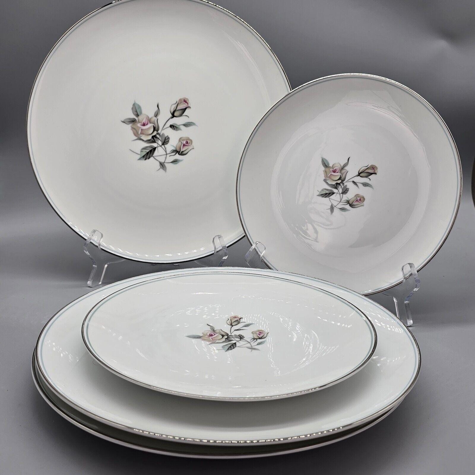 Noritake Margot 5605 Dinner Plates-3 Salad Plates-2 1960's - Etsy
