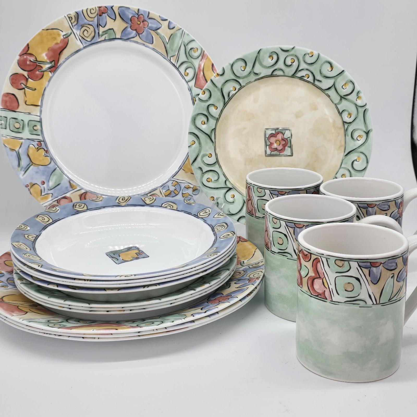 Amazon Corelle Livingware Watercolors 16 Piece Dinnerware Set