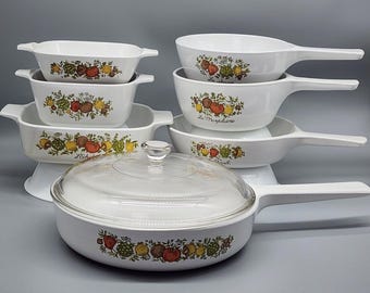 CORNING WARE 8-pc希少　未開封　ヴィンテージ 8 Piece Gift Set Corning Ware Spice of Life Casserole Dishes