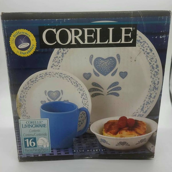 Corelle Hearts Dinnerware Set Etsy