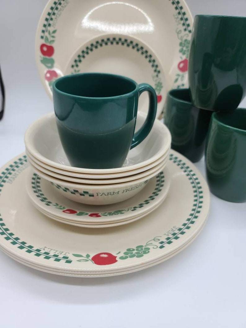 Corelle Farm Fresh Dinnerware Set 16 Pc Etsy